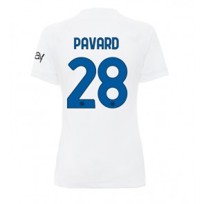 Inter Milan Benjamin Pavard #28 Replika Udebanetrøje Dame 2023-24 Kortærmet